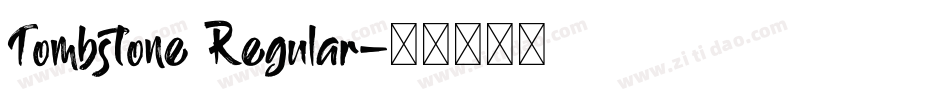 Tombstone Regular字体转换
